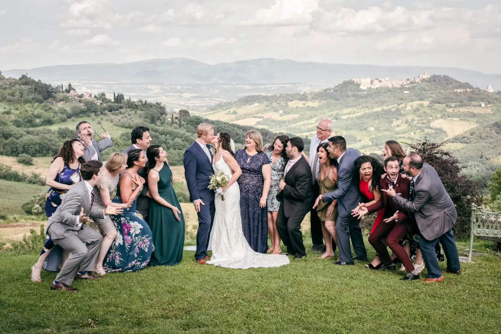 A wedding celebration at Il Belpoggio Su Todi